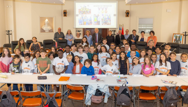 Environ 90 enfants sont mobilisés pour ce concert caritatif © Ville de Carcassonne.