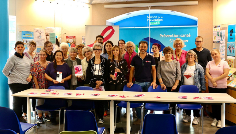 Les acteurs narbonnais d'Octobre rose © Ville de Narbonne / Bernard Delmas.